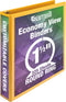 Samsill Economy Yellow Binder, 1.5 Inch Round Ring, Customizable Clear View Cover, 3 Ring Organizer
