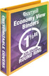 Samsill Economy Yellow Binder, 1.5 Inch Round Ring, Customizable Clear View Cover, 3 Ring Organizer