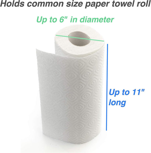 4-Pack RightArrange Pegboard Paper Towel Holder, - Stainless Steel - Hooks to Any Peg Board - Pegboard Organization