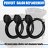 MOYAWERN 3 1/4" Pcs Shampoo Bowl Hose and Sprayer, Salon Hand Held Shower Heads and Rubber Hose Attachment for Shampoo