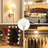 E12 Bulb 15 Bulbs,Magnetically,Dimmer,Wireless Bulb Sconce,Non-Hardwired,Detachable,2 Pack Rechargeable Light