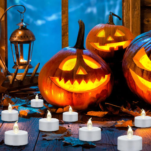 Timer,12Pack 400+Hours,for Flameless Led Tea Lights Candles with Remote and Battery Operated Electric Candle,Bright