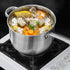 Generic 5 Stainless Deep Fryer Pot, Long Handle Frying Cookware, Quart Basket with Lid for Easy Draining, Sturdy Frying