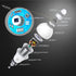 MikeWin Motion Sensor Light Bulbs Outdoor 4 Packs 13W(100W Equivalent) Security LED Bulb, Indoor E26, A19, 5000K Daylight Dusk to Dawn Bulb for Garage Front Door Porch Stairs Hallway by MikeWin