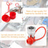 3/8" Hydraulic Quick Connector Dust Protection Cap, Plastic Hose Thread Kit for Tractor Grapple