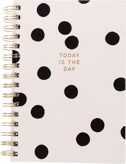 Graphique Hardbound Spiral Journal - Polka Dot Design, Premium Paper, 160 Ruled Pages, 6.25” x 8.25”