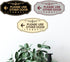 Signs ByLITA Victorian Please Use Other Door Left Arrow Sign (Brushed Gold) - Small 1 Pack
