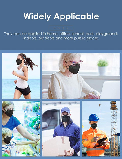 KN95 5 Efficiency95% HUHETA Mask, Ply Protective Dispoasable Masks Filter