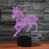 3D 16 Night Light for Kids Horse Led Lamp with Remote Control Color Changing Xmas Birthday Gift for Child