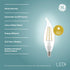 Bulbs, E12 (2 Pack) GE LED+ Dusk to Dawn LED Light Automatic On/Off Outdoor Security Lights, Soft White, Candelabra