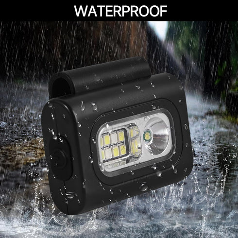6 1Pack-Black Clip on Running Lights,Rechargeable Night Light with Strong Magnet Reflective, LED Running Lights