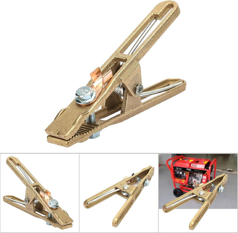 260/300/500A Brass A Shape Ground Clip Clamp, Welding Earth Clamp for Machine Accessories