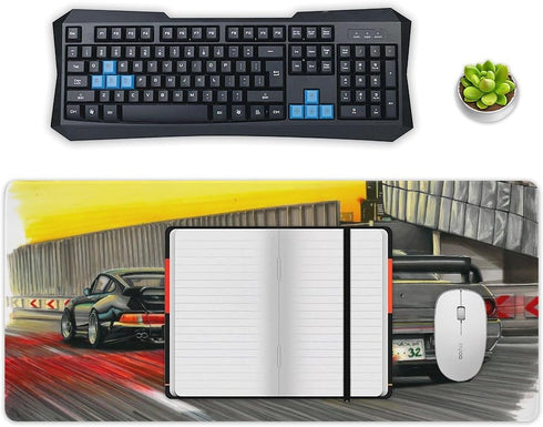 JDM Japanese Car Art Skyline GTR R32, Computer Essentials for Work, Home Office Supplies (40x90cm)