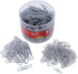 Universal UNV21001 Plastic-Coated Paper Clips, Assorted Sizes Silver (1000/Pack)