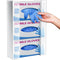 NiHome Multi-Tier Clear Acrylic Wall Mount Glove Box Holder Tissue Box Dispenser