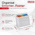 Osco 100 5" 4", Medium Clear Acrylic Index Box, A to Z Divider Tabs, Lined Note Cards, x Ruled Revision Flash Cards