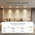 Dimmable MR16 Bulbs, 50W GU5.3 MR16 Bulbs, 12V 5W 2700K 500lm 40 6 Packs Linkind LED Equivalent Bi-Pin Base Low Voltage