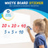 White Board Sticker 40" x 18”, Adhesive Magnetic Dry Erase Board for Wall, Peel and Stick Wallpaper with Markers