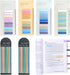 WSCHU 1120Pcs Sticky Tabs for Annotating Books, Writable Morandi Translucent Sticky Note Tabs, Repositionable Book