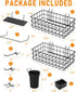 INCLY 30PCS Peg Board Organizer Accessories Kit, Assortment with Bins, Cups, Wire Baskets for 1/8“ and 1/4” Pegboard