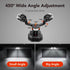 450 3-Head 2500 IP65 OREiN Outdoor Motion Sensor Security Light, Adjustable Floodlight, Lumens Bright Hardwired Dusk