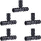 SharkBite 1/2 Inch Poly Expansion Tee for PEX-A Pipe, Pack of 5, Plastic Plumbing Fittings
