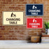 Classic Black Framed Changing Table Sign - Small Size