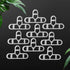 10mm 3/8 inch 100pcs Bricklaying Spacer Clips for Deck Board Paver Tile Leveling System