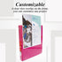 BAZIC 3 Ring Binder, 1/2" Economy View Binders Organizer - Fuchsia, Round Ring, Holds 100 Sheets Paper, for School,