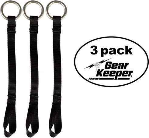 Gear Keeper Load Ring Strap -TA1-1001-3PK 5 lb Tool Weight Limit - Reinforced 8" Nylon Webbing - Stainless Steel Ring - Tethered Tool Attachment - ANSI/ISEA 121-2018 Compliant- USA Made (3-Pack) by Gear Keeper