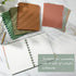 Glenmal 4 Sets 8.5 x 11 Inches Bound Notebook - Customizable Notebook with Discs, 5 Tab Dividers, College Ruled Pages