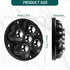 360 (Black-4 Self Adhesive Caster Wheels, Swivel Stainless Steel Rollers,Low Profile Rollers for Kitchen Appliances