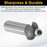 1/2" 13/16" 5/16" HARFINGTON Cove Router Bit Shank Dia Cutting Height Radius Raised Panel Bit Edge Forming for DIY