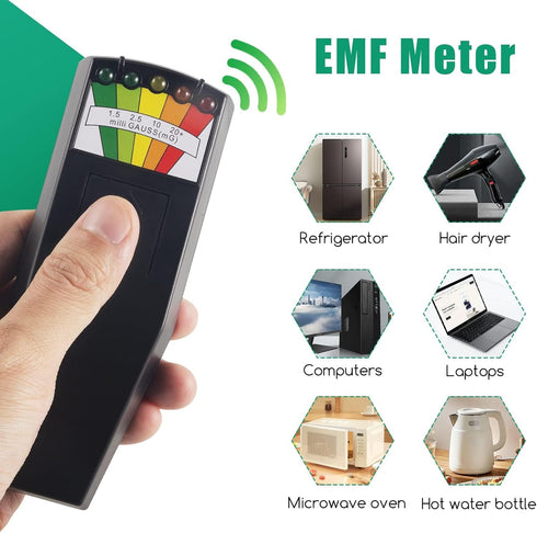 LED EMF Meter - Ghost Hunting Equipment, Electromagnetic Radiation Detector, EMF Tester for Home Inspections, Great for