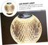 DELURA Minimalist Table Lamp, Color Changing Rechargeable Night Light, Crystal Sphere Table Lamp, Glass Ball Night