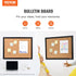 VEVOR 36" x 24" Cork Board for Office, Framed Bulletin Board with Push Pins for Home and School