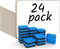 Scribbledo 24 Small White Board Dry Erase Boards Classroom Pack, 9"x12” Double Sided Mini Whiteboards with Erasers