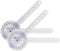 Ever Ready First Aid Plastic 12 Goniometer 360 Degree ISOM 2 Pack for Measurement