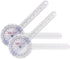 Ever Ready First Aid Plastic 12 Goniometer 360 Degree ISOM 2 Pack for Measurement