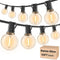 RTTY Outdoor String Lights 50 FT, Patio Light with 26pcs G40 Shatterproof