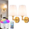 Battery Operated Wall Sconces Set of 2, 10000mAh Rechargeable Wall Lights with