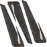 Uncommon Desks Ruler & Letter Opener Combo, Easy to Hold, Black 6 Inch Ruler, Perfect for Crafts and Sewing (3 Pack)