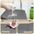 Silicone Ice Makers Countertop Mat - Waterproof with Raised Edge to Prevent Liquid Spillage, 19“x12”