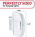 Command 16 20 (17017CLR-AWES), (17017CLR-AW-E) Outdoor Light Clips, clips, strips, Water-Resistant Adhesive Clear