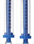 QWORK Plastic Tubular Spring Scale - 5 Pack 1000g/10N Capacity, Clear Plastic Body with Zeroing Capability