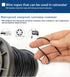 164FT Outdoor String Light Hanging Kit - Heavy Duty Black Vinyl-Coated Stainless Steel Wire Rope with Turnbuckles