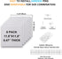 Large Felt Wall Tiles Bulletin Board, 6 Pack 11.81”x11.81”x0.47” with Safe Removable Adhesive Tabs for Home Office