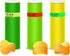 Hybsk Rectal Use Only Stickers, 1.5" x 0.375" Fluorescent Yellow with Permanent Adhesive, 500 Labels Per Roll