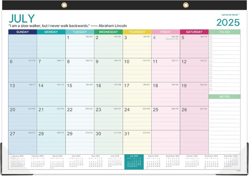 Calendar 2025-2026, 18 Monthly Desk/Wall Calendar, 16.8" x 12", July 2025 - December 2026, Thick Paper with Corner