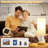 3 Dimmable 14in Dicoool Touch Bedside Table Lamp with USB - Way Wood Lamp for Bedroom Nightstand, Desk Lamp